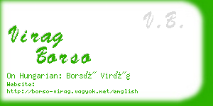 virag borso business card